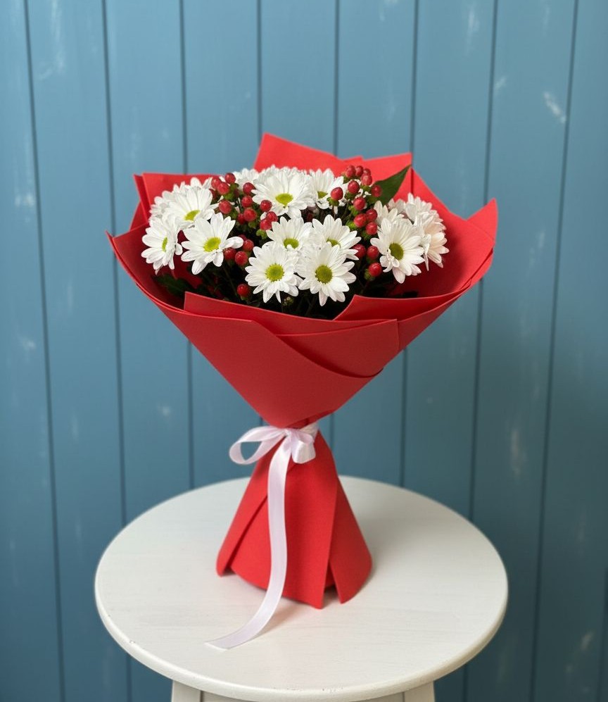 Букет цветов из: Хризантемы в Октябрьске Самарская область