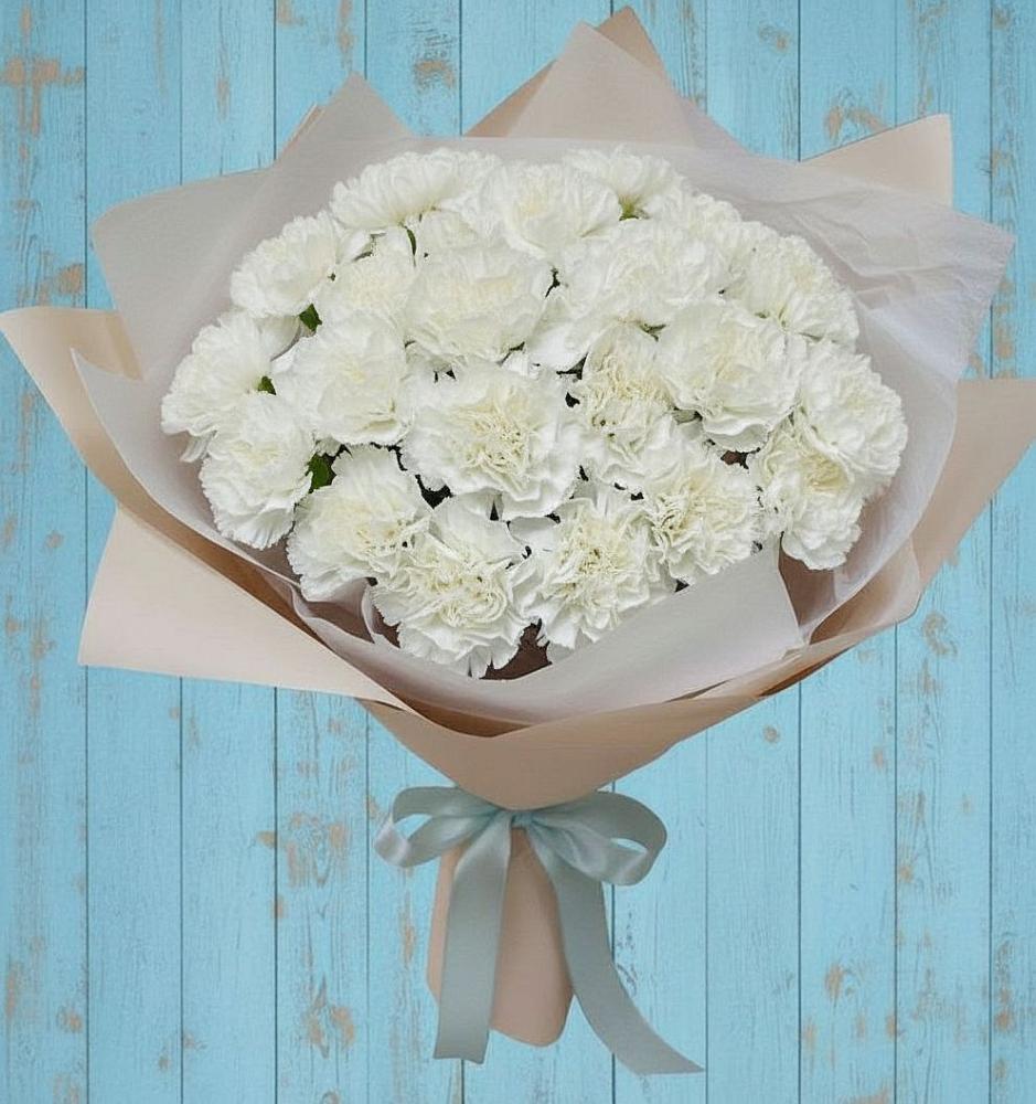 Букет цветов из: Гвоздики в Октябрьске Самарская область