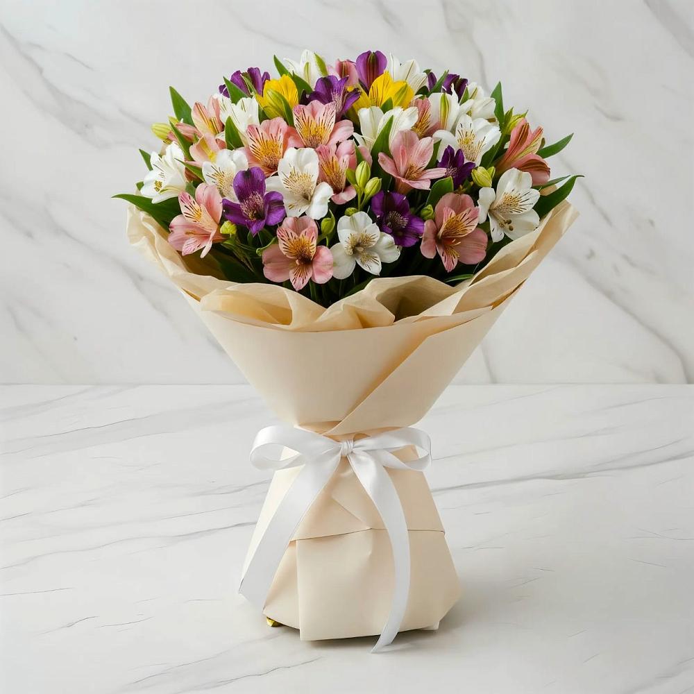 Букет цветов из: Альстромерии в Октябрьске Самарская область