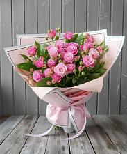 Букет Розовый кустик в Октябрьске Самарская область