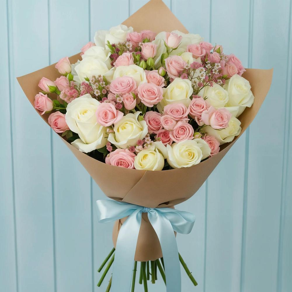 Букет цветов из: Розы в Октябрьске Самарская область