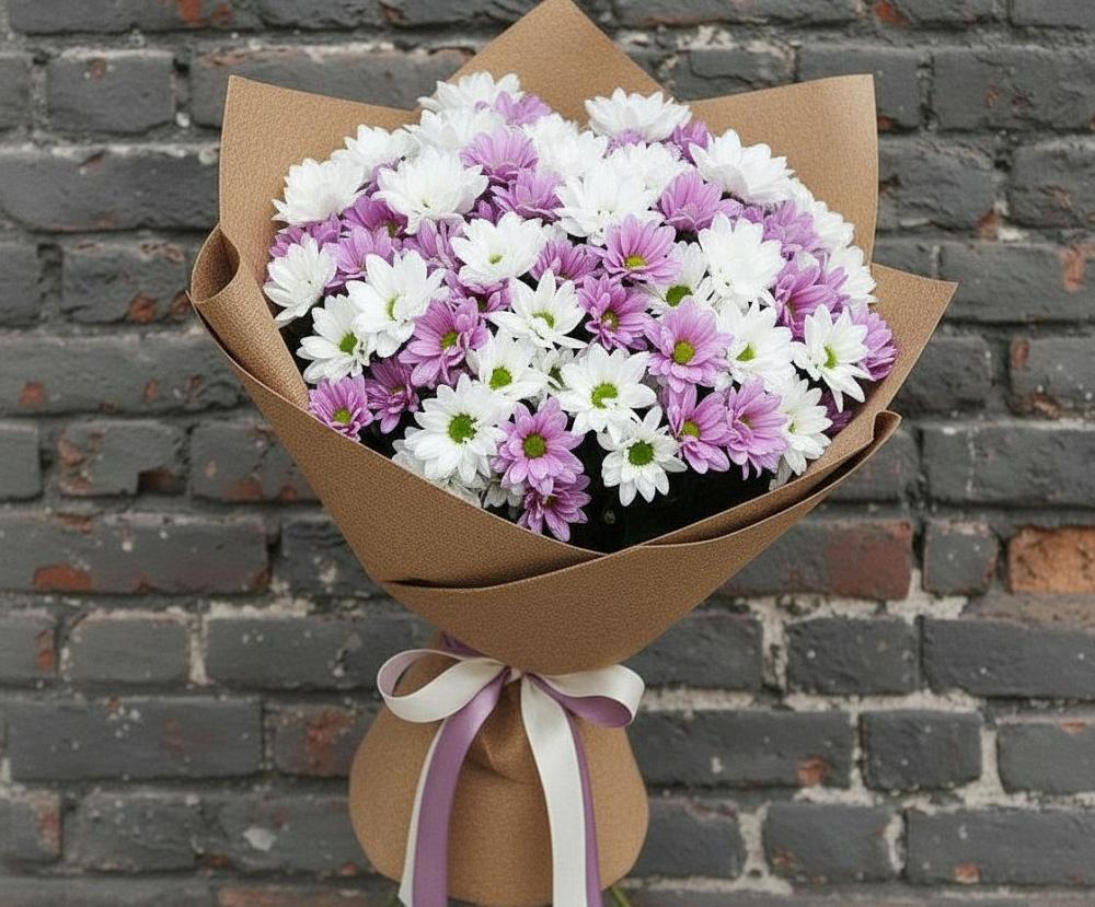 Букет цветов из: Хризантемы в Октябрьске Самарская область
