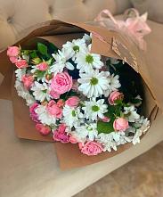 Букет цветов из:  Розы и Хризантемы в Октябрьске Самарская область