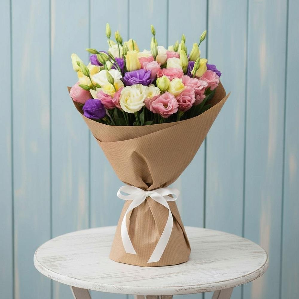 Букет цветов из: Лизиантусы в Октябрьске Самарская область