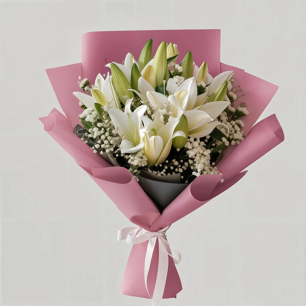 Букет цветов из: Лилии в Октябрьске Самарская область