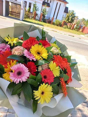 Букет цветов из: Герберы в Октябрьске Самарская область