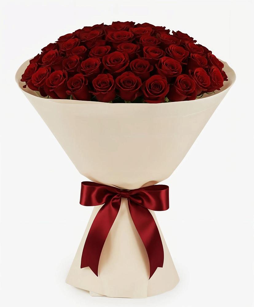 Букет 101 Бордовая роза Блэк Бакарра в Октябрьске Самарская область