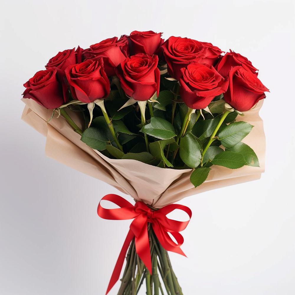Букет 11 Красных роз Эдлесс Лав в Октябрьске Самарская область
