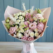 Букет цветов из:  Альстромерии и Розы #REPLACE_PRED# Октябрьске Самарская область